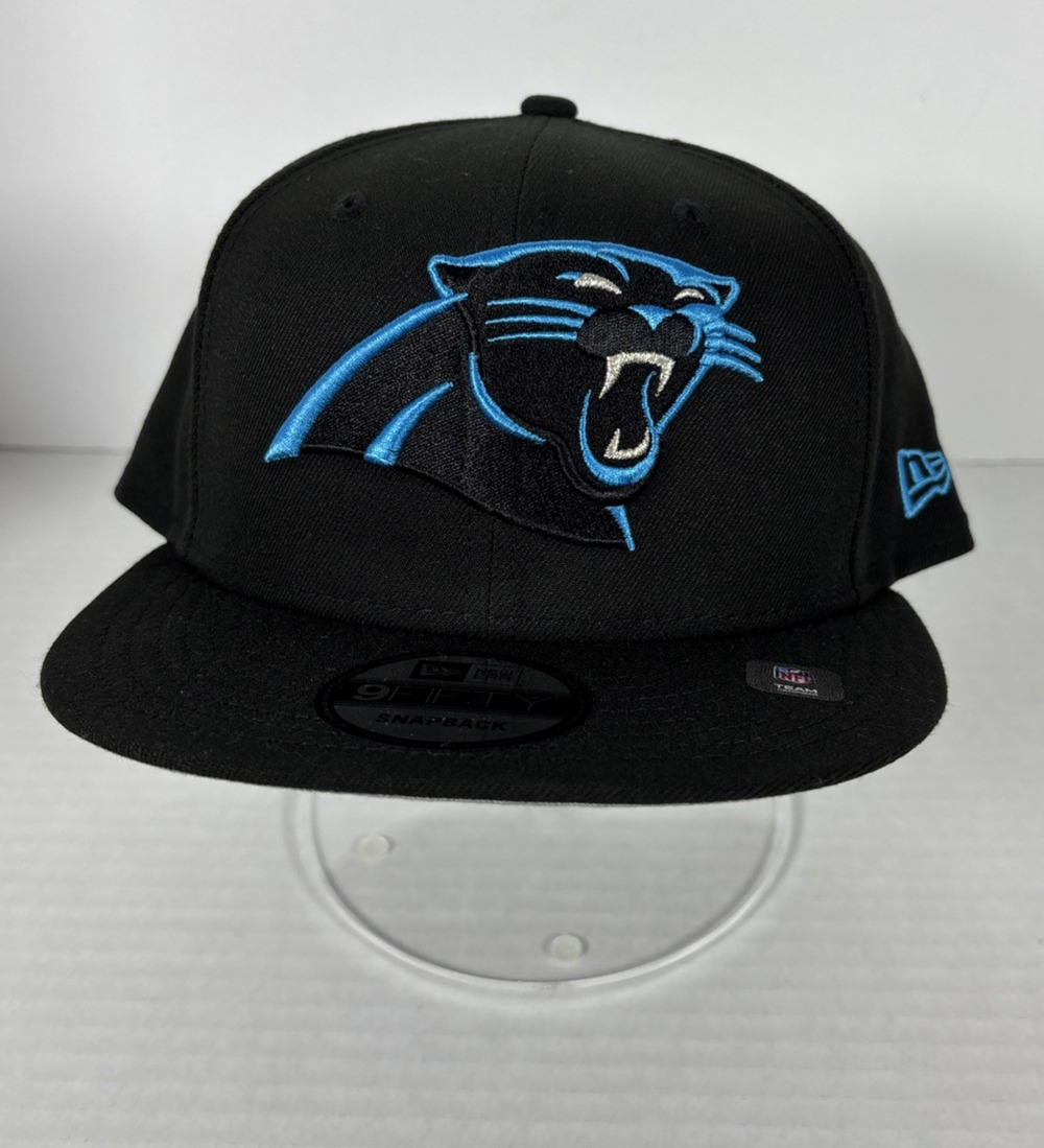 New Era 9FIFTY Carolina Panthers NFL Black & Blue Snapback Cap Hat One Size NWT